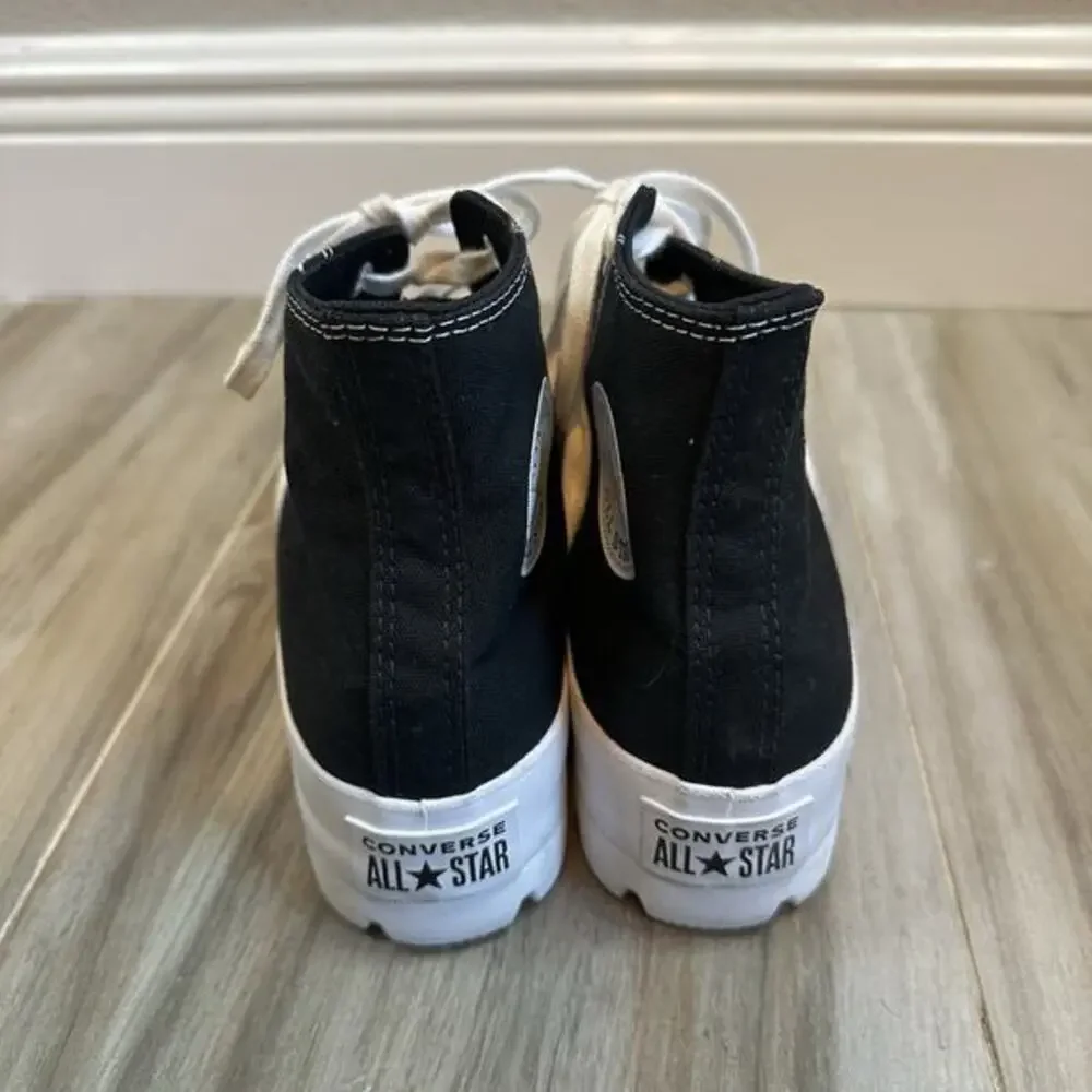Converse Chuck Taylor Sneakers‎ All Star Lugged High-Top Black Platform 9 Goth